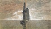 Joseph Mallord William Turner Sailing vessel at sea (mk31) oil